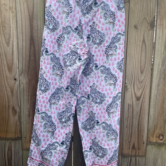 Anthropologie Tiger queen print fresh pajama pants loungewear L & XL - Picture 5 of 7